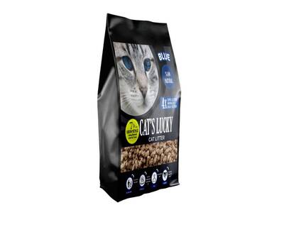 Cat's Lucky BLUE 7 LT - Uzun Tüylü Kediler için - Organik Kedi Kumu - 1